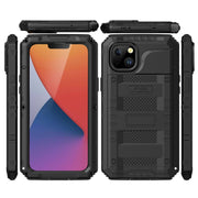 For iPhone 14 Plus RedPepper Wolf 360 Full Body Rugged Life Water-resistant Phone Case(Black)