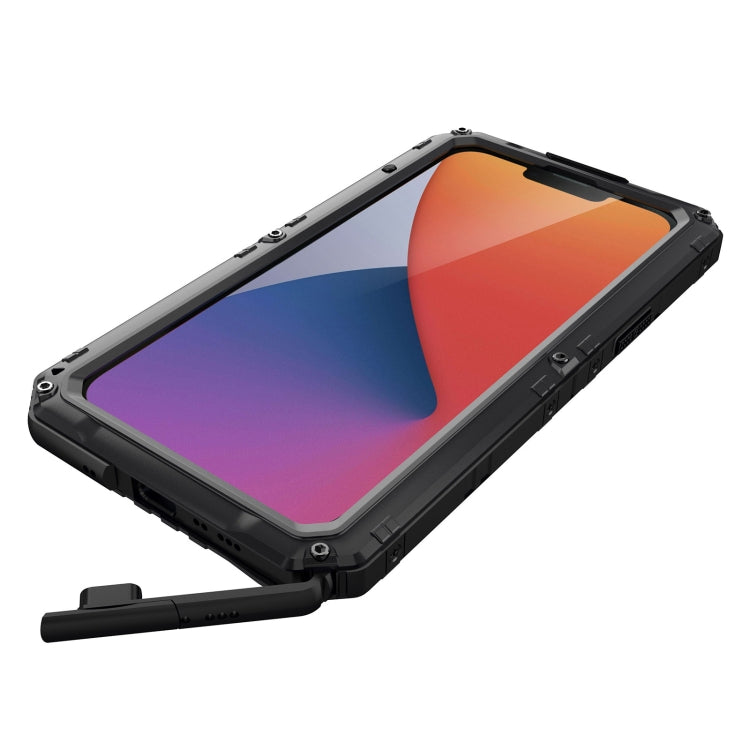 For iPhone 14 Plus RedPepper Wolf 360 Full Body Rugged Life Water-resistant Phone Case(Black)