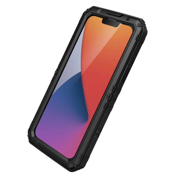 For iPhone 14 Plus RedPepper Wolf 360 Full Body Rugged Life Water-resistant Phone Case(Black)