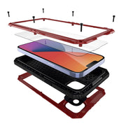 For iPhone 14 Plus RedPepper Wolf 360 Full Body Rugged Life Water-resistant Phone Case(Red)