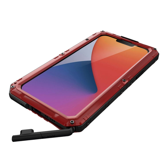 For iPhone 14 Plus RedPepper Wolf 360 Full Body Rugged Life Water-resistant Phone Case(Red)