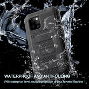 For iPhone 14 Plus RedPepper Wolf 360 Full Body Rugged Life Water-resistant Phone Case(Black)