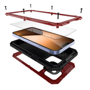 For iPhone 14 Pro Max RedPepper Wolf 360 Full Body Rugged Life Water-resistant Phone Case(Red)