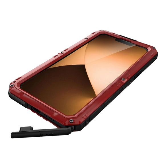 For iPhone 14 Pro Max RedPepper Wolf 360 Full Body Rugged Life Water-resistant Phone Case(Red)