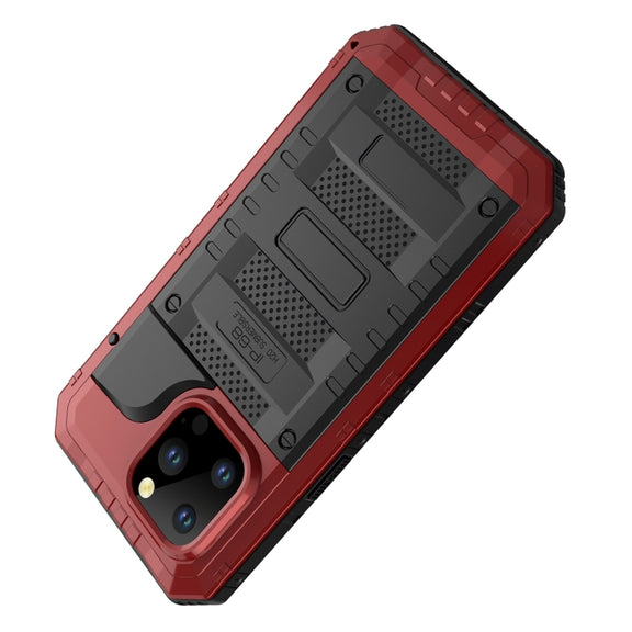 For iPhone 14 Pro Max RedPepper Wolf 360 Full Body Rugged Life Water-resistant Phone Case(Red)