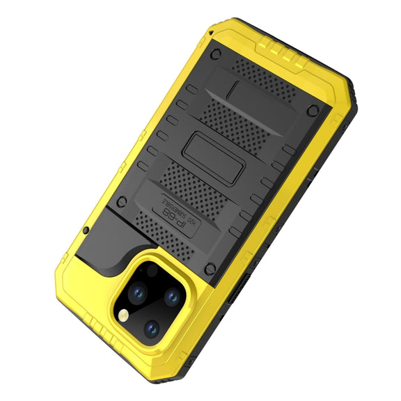 For iPhone 14 Pro Max RedPepper Wolf 360 Full Body Rugged Life Water-resistant Phone Case(Yellow)