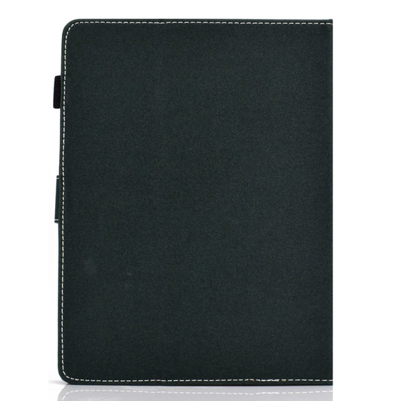 For 10 inch Solid Color Tablet PC Universal Magnetic Horizontal Flip Leather Case with Card Slots & Holder(Green)