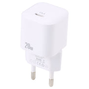 20W PD USB-C/Type-C Interface Fast Charging Charger, Specification: EU Plug(White)