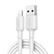 USAMS US-SJ605 U84 2.4A USB to 8 Pin Charging Data Cable, Cable Length:2m(White) - Normal Style Cable by USAMS | Online Shopping South Africa | PMC TechLife | Buy Now Pay Later Mobicred
