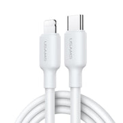 USAMS US-SJ611 U84 PD20W USB-C / Type-C to 8 Pin Charging Data Cable, Cable Length:2m(White)
