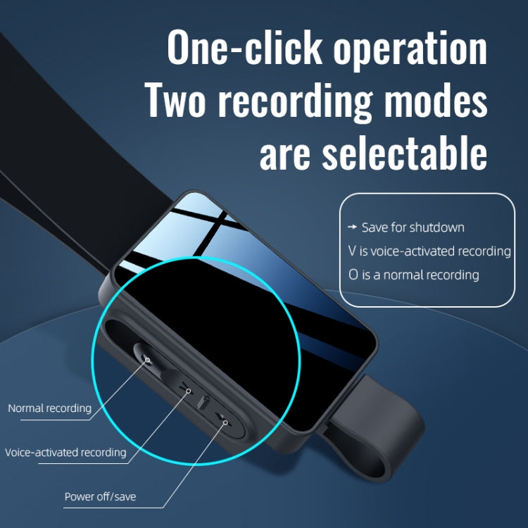 JNN K5 Voice Recorder with Lanyard, Capacity:32GB(Grey)