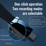JNN K5 Voice Recorder with Lanyard, Capacity:64GB(Grey)