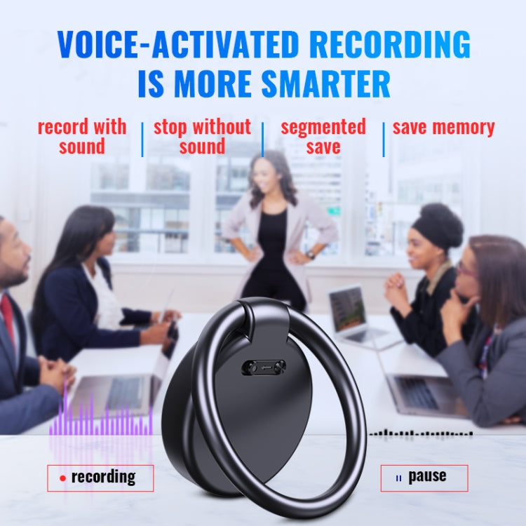 JNN S30 Round HD Noise Canceling Recorder, Capacity:32GB(Black)