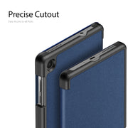 For Lenovo Tab M8 4th Gen DUX DUCIS Domo Series Magnetic Flip Leather Tablet Case(Blue)