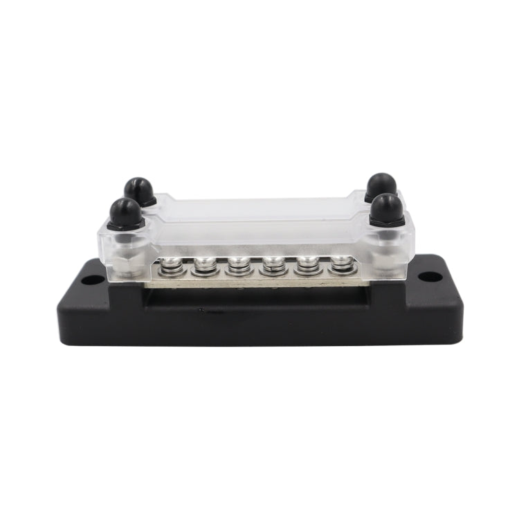 CP-3023-01 150A 12-48V RV Yacht Double-row 6-way Busbar(Black)