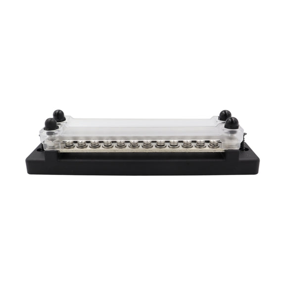 CP-3023-02 150A 12-48V RV Yacht Double-row 12-way Busbar(Black)