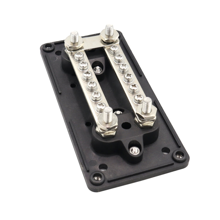 CP-3087-01 100A 48V 12-way M6 Terminal Busbar(Black)