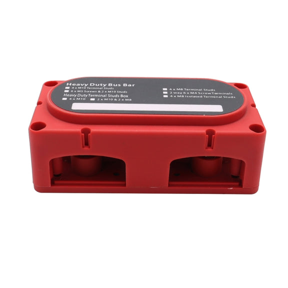 CP-3087-02 100A 48V 12-way M6 Terminal Busbar(Red)