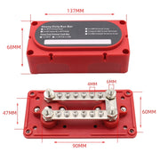 CP-3087-02 100A 48V 12-way M6 Terminal Busbar(Red)
