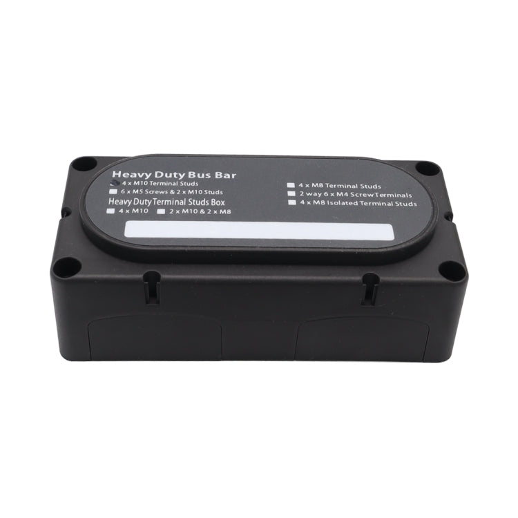 CP-3088-01 300A 48V 4-way M10 Terminal Busbar(Black)