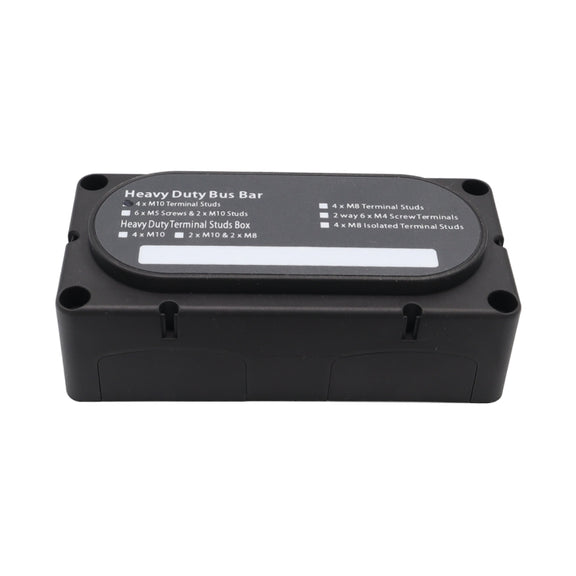 CP-3088-01 300A 48V 4-way M10 Terminal Busbar(Black)