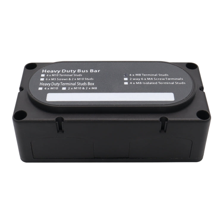 CP-3089-01 300A 48V 4-way M8 Terminal Busbar(Black)