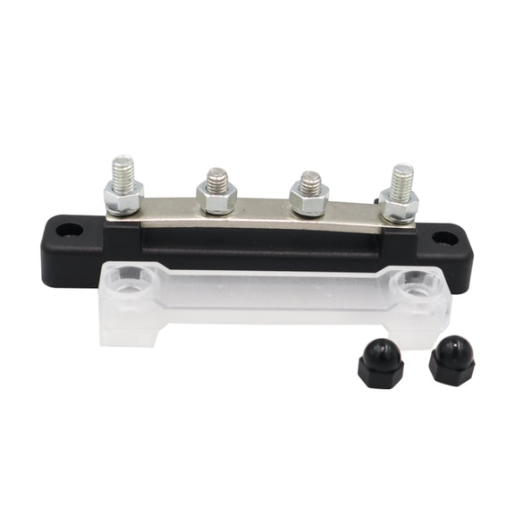 CP-3116-02 150A 12-48V RV Yacht Single-row 2-way Busbar(Black)