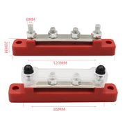 CP-3116-01 150A 12-48V RV Yacht Single-row 2-way Busbar(Red)