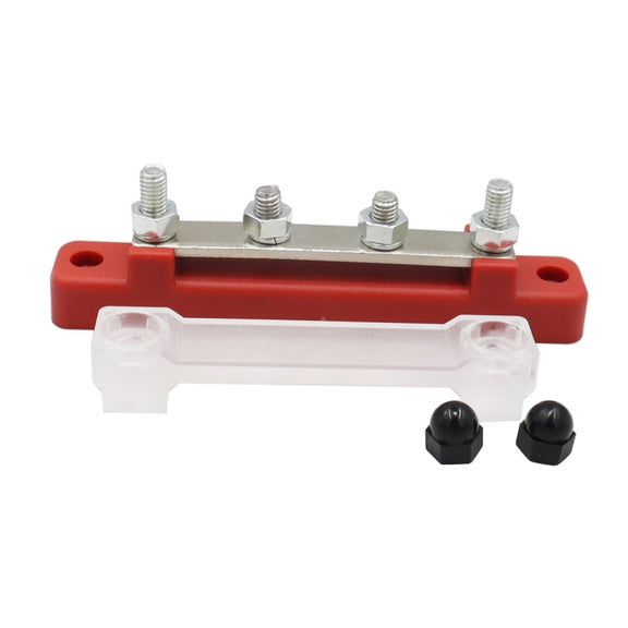 CP-3116-01 150A 12-48V RV Yacht Single-row 2-way Busbar(Red)