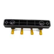 CP-3119 150A 12-48V RV Yacht Single-row 2-way Busbar with 4pcs Terminals(Black)