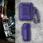 For AirPods 1 / 2 Earphone TPU + PC Protective Case(Purple)