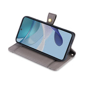 For Kyocera Android One S10 Sheep Texture Cross-body Zipper Wallet Leather Phone Case(Grey)