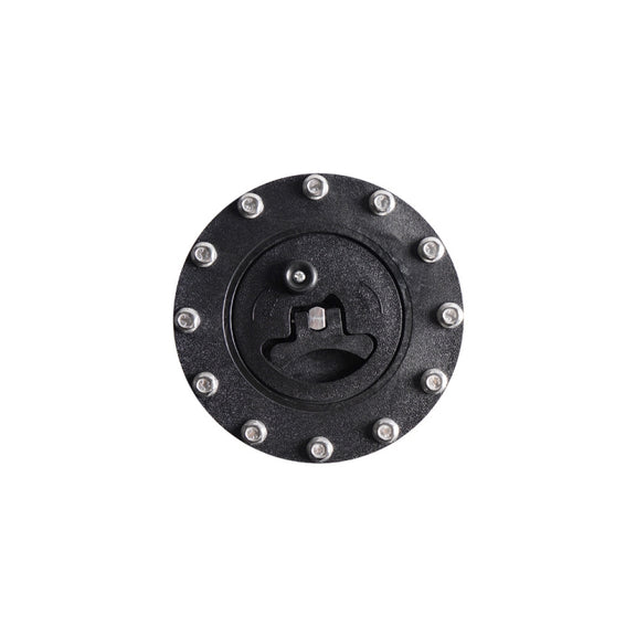 Car Modification Universal Fuel Cell Gas Tank Filler Cap with Nut(Black)
