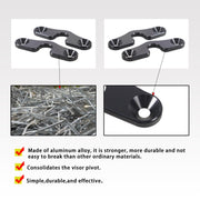 For Jeep Wrangler JK / JL / JT 2018 Car Sun Visor Clip Mount