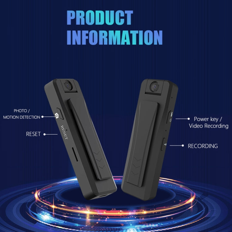 S2 1080P HD Surveillance Camera Recorder Pen with Clip(Black)