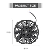 7 inch 12V 80W Car Powerful Transmission Oil Cooling Fan with Mounting Accessorie
