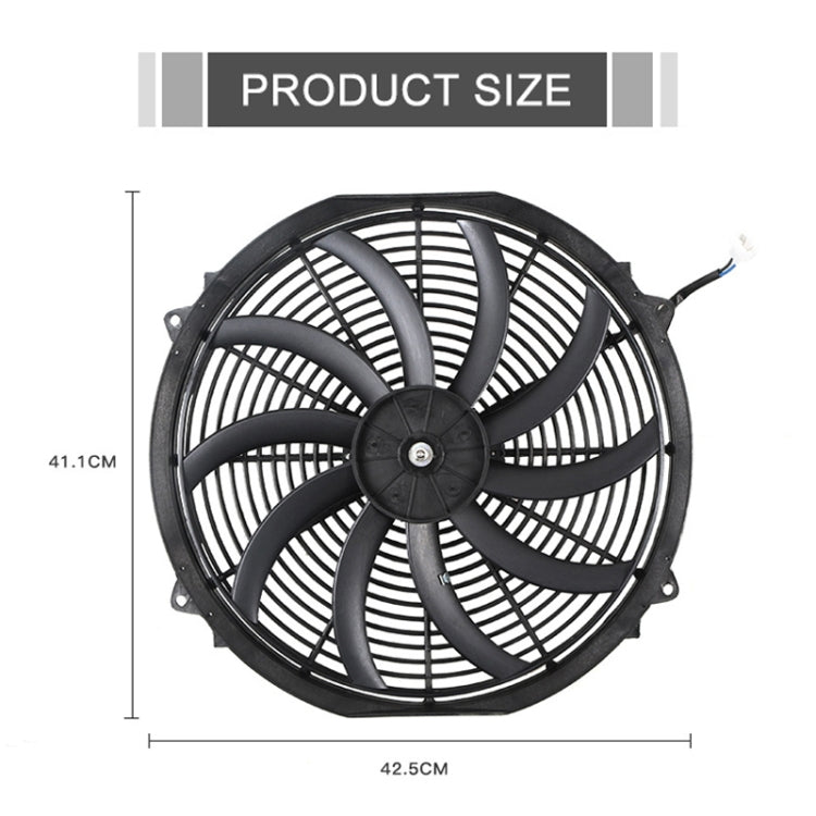 16 inch 12V 80W Car Powerful Transmission Oil Cooling Fan with Mounting Accessorie