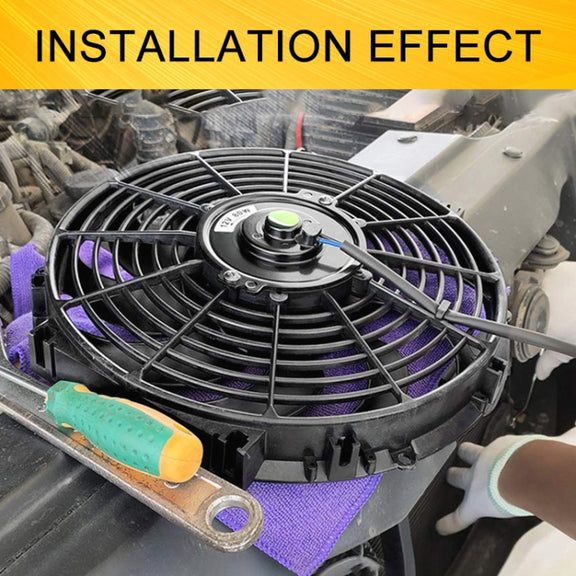 16 inch 12V 80W Car Powerful Transmission Oil Cooling Fan with Mounting Accessorie