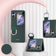 For OPPO Find N2 Flip Skin Feel Ultra-thin Ring Buckle Shockproof Phone Case(Green) - Find N2 Flip Cases by PMC TechLife | Online Shopping South Africa | PMC TechLife | Buy Now Pay Later Mobicred