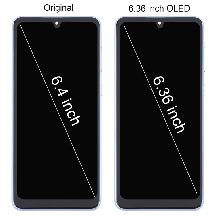 For Samsung Galaxy A33 5G SM-A336 6.36 inch OLED LCD Screen Digitizer Full Assembly with Frame (Gold)