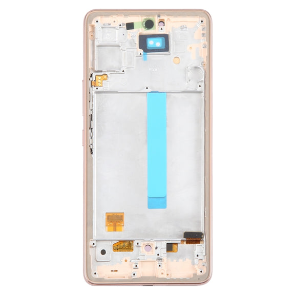 For Samsung Galaxy A53 5G SM-A536 6.48 inch OLED LCD Screen Digitizer Full Assembly with Frame (Gold)