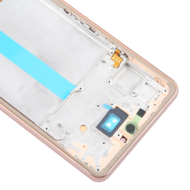 For Samsung Galaxy A53 5G SM-A536 6.48 inch OLED LCD Screen Digitizer Full Assembly with Frame (Gold)