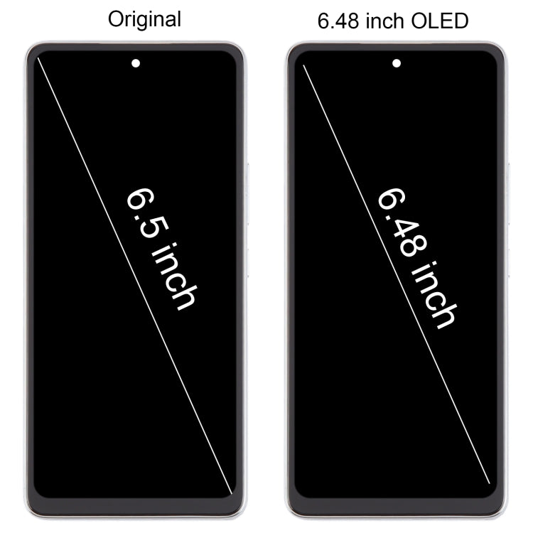 For Samsung Galaxy A53 5G SM-A536 6.48 inch OLED LCD Screen Digitizer Full Assembly with Frame (Blue)
