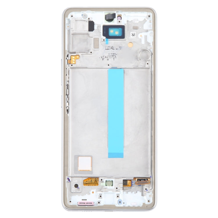 For Samsung Galaxy A53 5G SM-A536 6.48 inch OLED LCD Screen Digitizer Full Assembly with Frame (White)