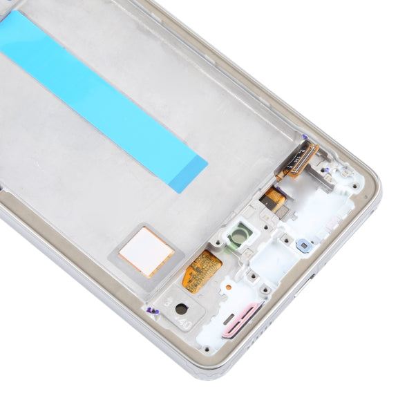 For Samsung Galaxy A53 5G SM-A536 6.48 inch OLED LCD Screen Digitizer Full Assembly with Frame (White)