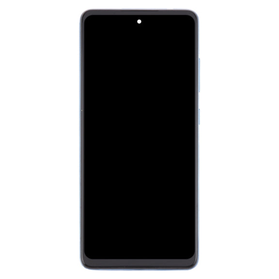For Samsung Galaxy A52 4G SM-A525 6.43 inch OLED LCD Screen Digitizer Full Assembly with Frame (Blue)