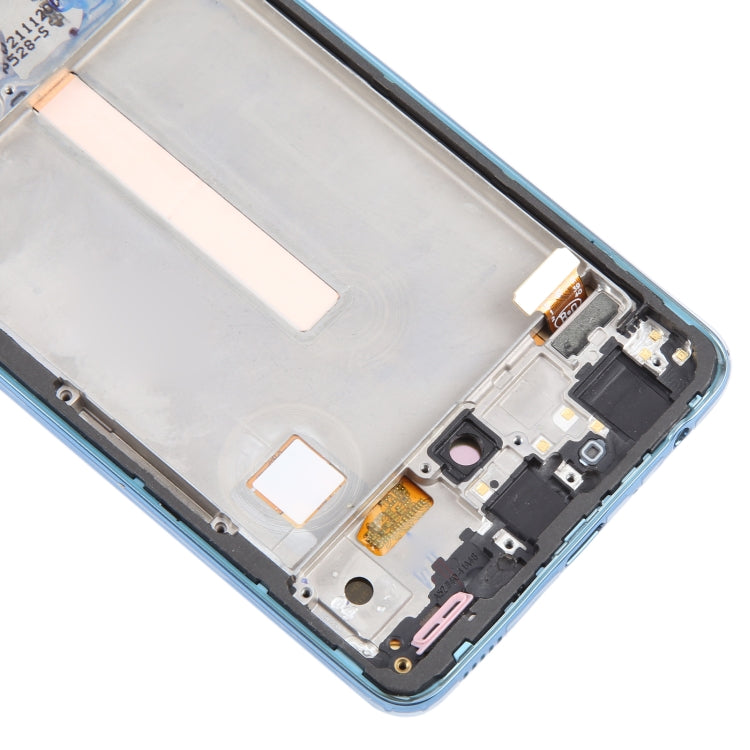 For Samsung Galaxy A52 4G SM-A525 6.43 inch OLED LCD Screen Digitizer Full Assembly with Frame (Blue)
