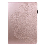 For Lenovo Tab P11 Gen 2 Peacock Embossed Pattern Leather Tablet Case(Rose Gold)