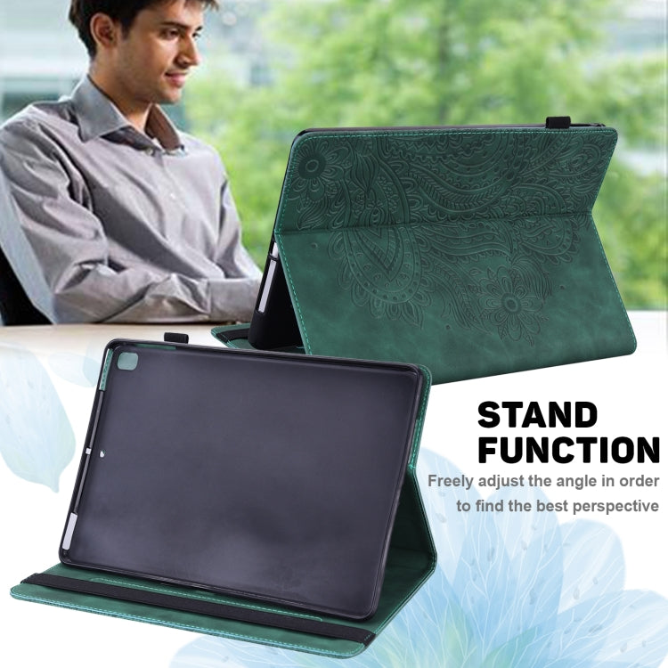 For Lenovo Tab P11 Gen 2 Peacock Embossed Pattern Leather Tablet Case(Green)