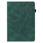 For Lenovo Tab P11 Pro Gen 2 Peacock Embossed Pattern Leather Tablet Case(Green)